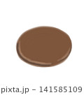上から見た和菓子を置く器、台、水彩テイスト 141585109