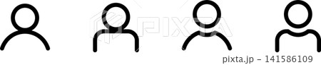 ユーザー、人々、アイコンセット。アバターのベクターイラスト5 ユーザー、人々、アイコンセット。アバターのベクターイラスト5 141586109