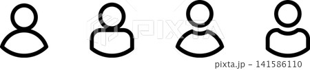 ユーザー、人々、アイコンセット。アバターのベクターイラスト6 ユーザー、人々、アイコンセット。アバターのベクターイラスト6 141586110