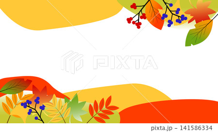 【秋】紅葉の風景をイメージしたバナーイラスト素材のタグ 【秋】紅葉の風景をイメージしたバナーイラスト素材のタグ 141586334
