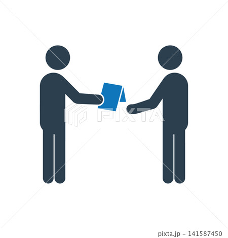 Exchanging document icon Exchanging document icon 141587450