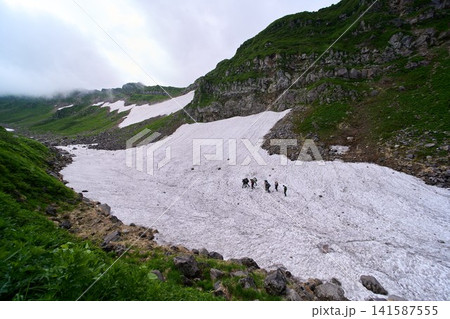 鳥海山 千蛇谷の雪渓 鳥海山 千蛇谷の雪渓 141587555