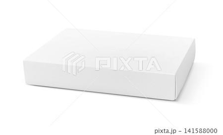Blank white cardboard package box mockup isolated on white background Blank white cardboard package box mockup isolated on white background 141588000