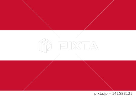 Flag of Republic of Austria. Vector illustration 141588123