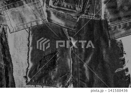 Grey Denim Material Textile Jeans Fabric Background Structure Backdrop Vintage Gray Grey Denim Material Textile Jeans Fabric Background Structure Backdrop Vintage Gray 141588436
