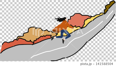 An illustration of enjoying the outdoors in autumn. An illustration of enjoying the outdoors in autumn. 141588504