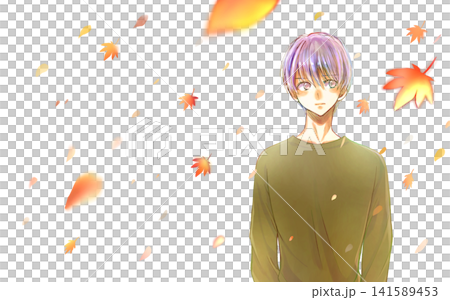 Male, Autumn Leaves Male, Autumn Leaves 141589453