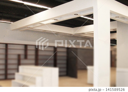 国際見本市会場 展示会場 照明 ブース 設営中 フランクフルト　 141589526