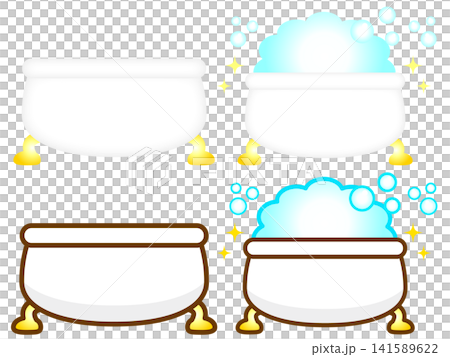 Bathtub illustration set 3 Bathtub illustration set 3 141589622