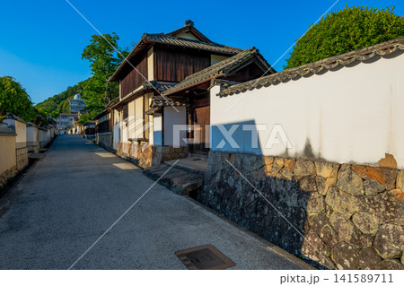 岡山県 高梁市 備中高梁 武家屋敷の町並み 岡山県 高梁市 備中高梁 武家屋敷の町並み 141589711