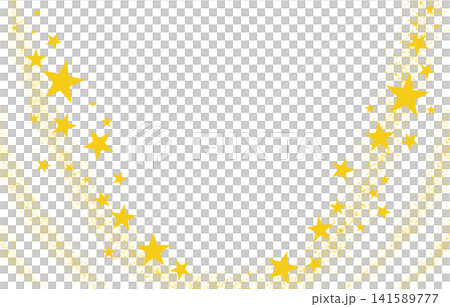 Stardust illustration frame, V-shaped stars, ripple pattern type Stardust illustration frame, V-shaped stars, ripple pattern type 141589777