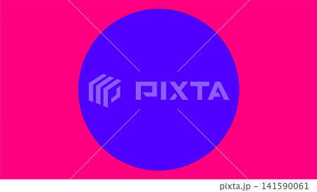 Solid purple circle centered on a vibrant pink background, creating a bold and modern visual contrast suitable for graphic design and artistic applications Solid purple circle centered on a vibrant pink background, creating a bold and modern visual contrast suitable for graphic design and artistic applications 141590061