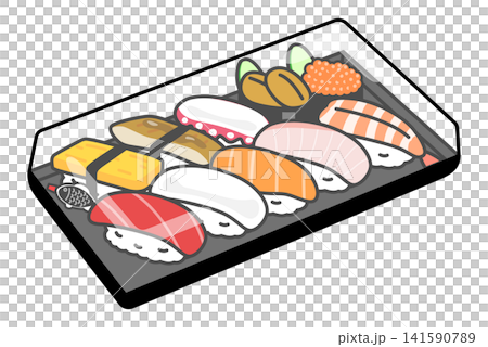 A single-serving pack of sushi A single-serving pack of sushi 141590789