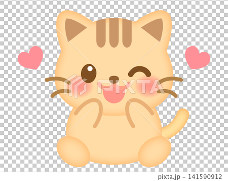 一隻坐著的貓的插圖 3 一隻坐著的貓的插圖 3 141590912