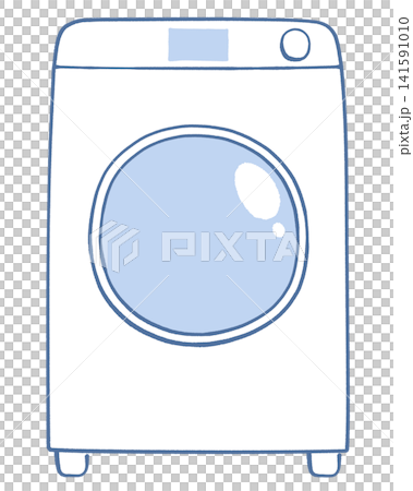 Illustration of drum type washer/dryer Illustration of drum type washer/dryer 141591010