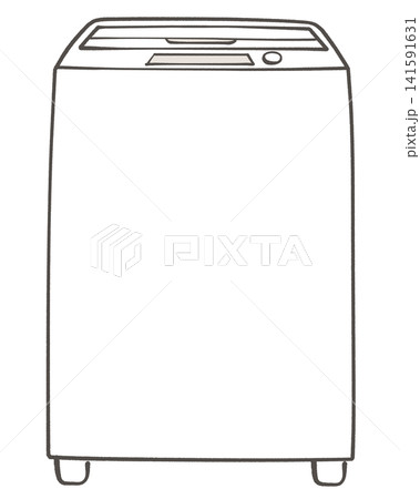 全自動洗濯機のイラスト 141591631