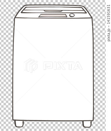 全自動洗濯機のイラスト 141591631