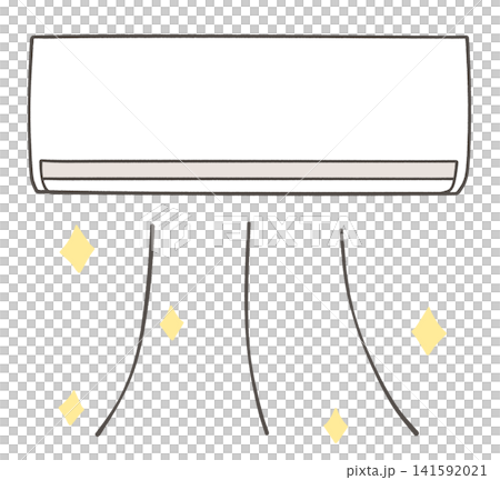 Illustration of a beautiful wind from an air conditioner 141592021