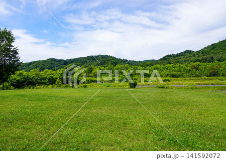 当別ダム下流広場の風景 当別ダム下流広場の風景 141592072