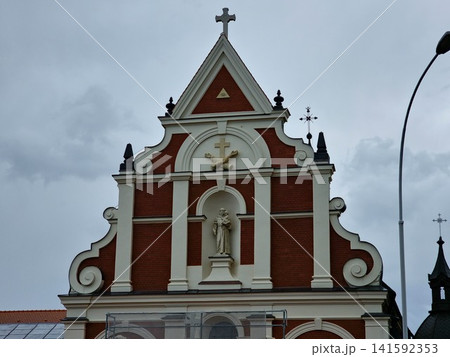Przemysl, Poland - August 8, 2023: Saint Anthony Church Facade 141592353