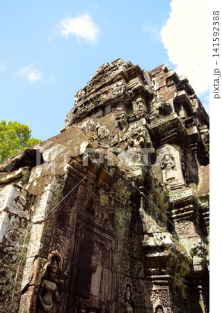 タ・ソム寺院の古代レリーフと石造建築 タ・ソム寺院の古代レリーフと石造建築 141592388