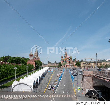 Moscow Russia May 20 2026 View of Red Square and Moscow Kremlin with historic architecture on a sunny day Moscow Russia May 20 2026 View of Red Square and Moscow Kremlin with historic architecture on a sunny day 141593910