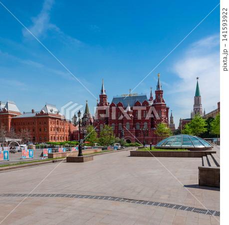 Moscow Russia May 20 2026 View of the State Historical Museum on Red Square on a sunny day 141593922