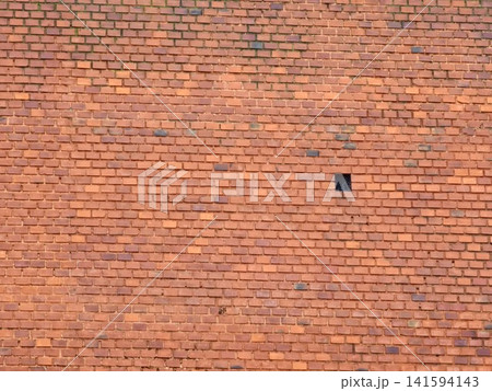 Weathered Red Brick Wall Texture with Small Vent Weathered Red Brick Wall Texture with Small Vent 141594143