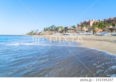palms of del Duque beach, Tenerife, Spain palms of del Duque beach, Tenerife, Spain 141594287
