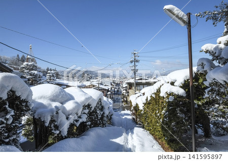 飛騨高山 法華寺の雪景色 飛騨高山 法華寺の雪景色 141595897