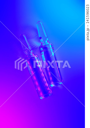 Ampoules representing medical innovation and scientific research 141596023