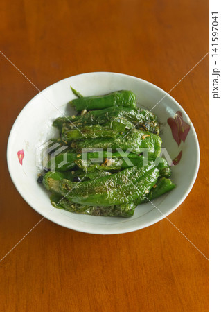 Stir-fried Green Chili Peppers,Hunan Style Stir-fried Green Chili Peppers,Hunan Style 141597041