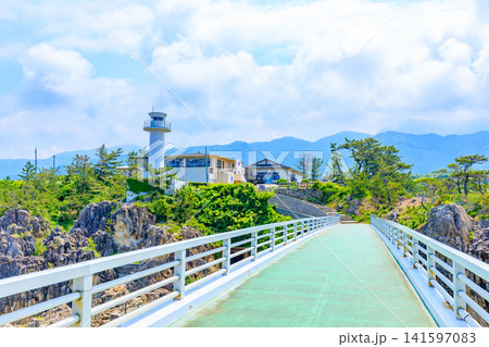 初夏の尖閣湾揚島遊園 佐渡島 新潟県佐渡市 初夏の尖閣湾揚島遊園 佐渡島 新潟県佐渡市 141597083