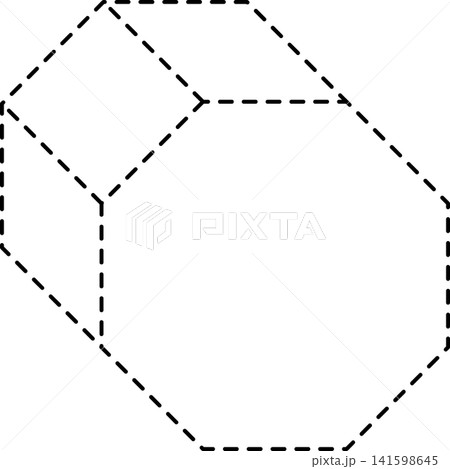 Dashed line geometric 141598645