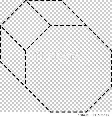 Dashed line geometric 141598645