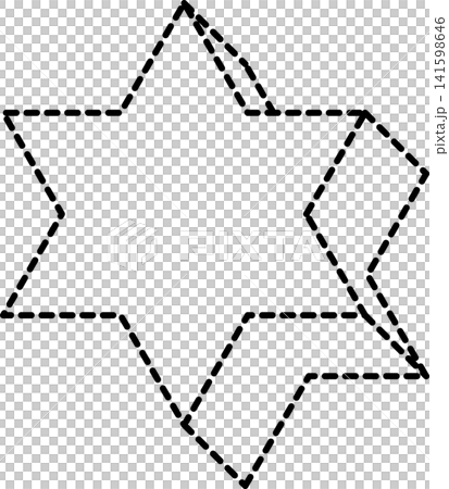 Dashed line geometric Dashed line geometric 141598646