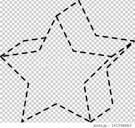 Dashed line geometric Dashed line geometric 141598663