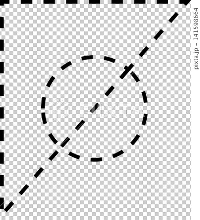 Dashed line geometric 141598664