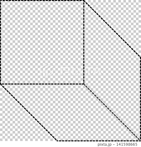 Dashed line geometric Dashed line geometric 141598665