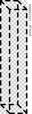 Dashed line geometric Dashed line geometric 141598666