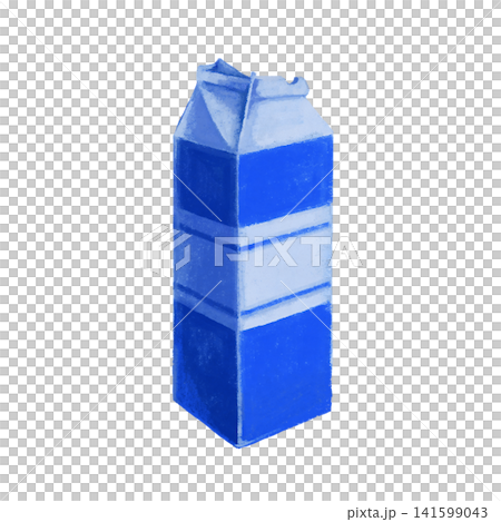 口が開いた牛乳パック 141599043