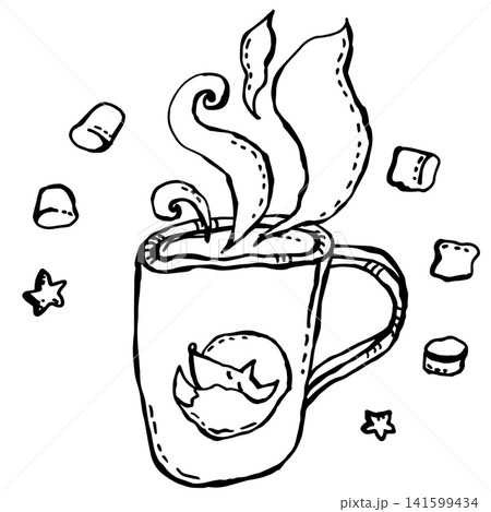 Cup with a little fox Cup with a little fox 141599434
