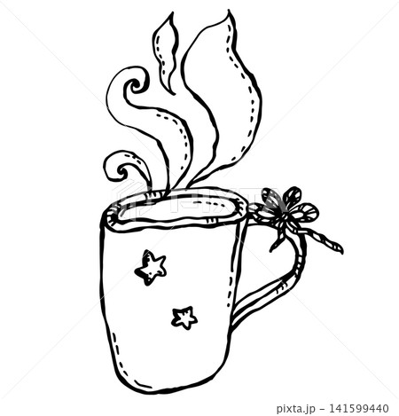 Gift cup with hot drink Gift cup with hot drink 141599440
