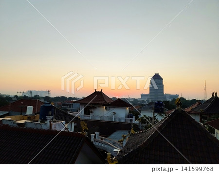sunrise over Jakarta city sunrise over Jakarta city 141599768
