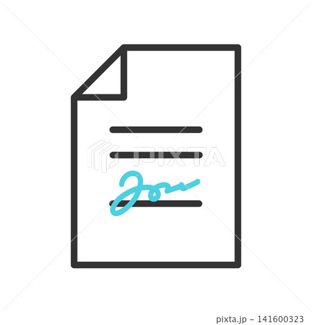 契約書や重要文書に手書きサインがされたイラスト 署名や合意のビジネスイメージに 契約書や重要文書に手書きサインがされたイラスト 署名や合意のビジネスイメージに 141600323