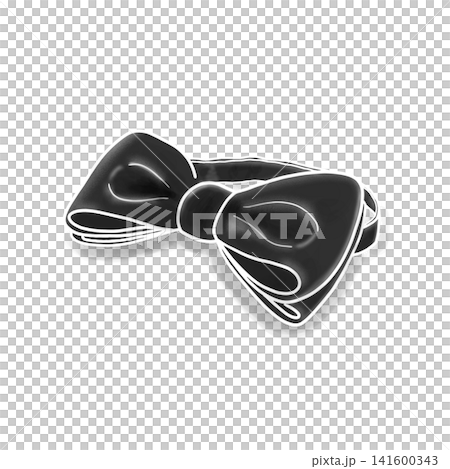 An illustration of a bow tie and ribbon. An illustration of a bow tie and ribbon. 141600343