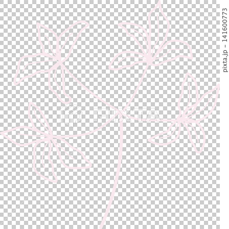 pink lily flower with green stem, delicate bloom beauty floral for spring theme element decoration pink lily flower with green stem, delicate bloom beauty floral for spring theme element decoration 141600773