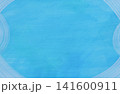 青地に白色の透け感のある枠・フレーム　手描き　 141600911