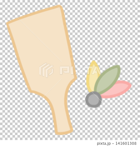 Simple New Year's icon material: batons and feathers Simple New Year's icon material: batons and feathers 141601308