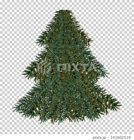 【飾り無しのクリスマスツリー】手刺繍イラスト素材 【飾り無しのクリスマスツリー】手刺繍イラスト素材 141602529